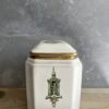 Fortnum Mason White and Green Tea Caddy Pottery - Image 3