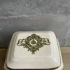 Fortnum Mason White and Green Tea Caddy Pottery - Image 2