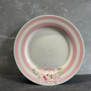 Pink floral plate by Greengate