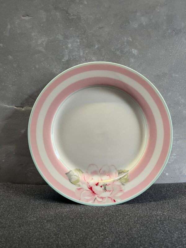 Pink floral plate by Greengate